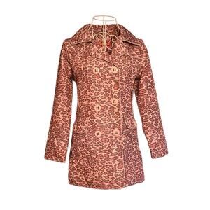 Y2K Jacket Pink cheetah print size large DollHouse